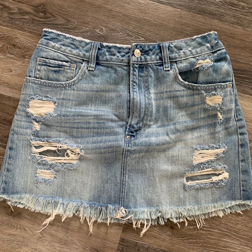 Abercrombie and Finch Jean Mini Skirt